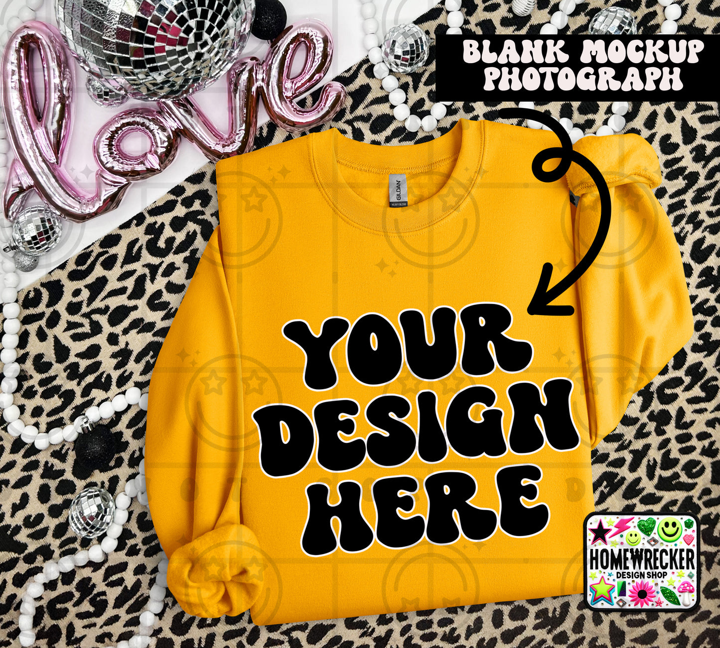 G18000 GILDAN | VALENTINE'S DAY LEOPARD PRINT MOCK UPS | SINGLES