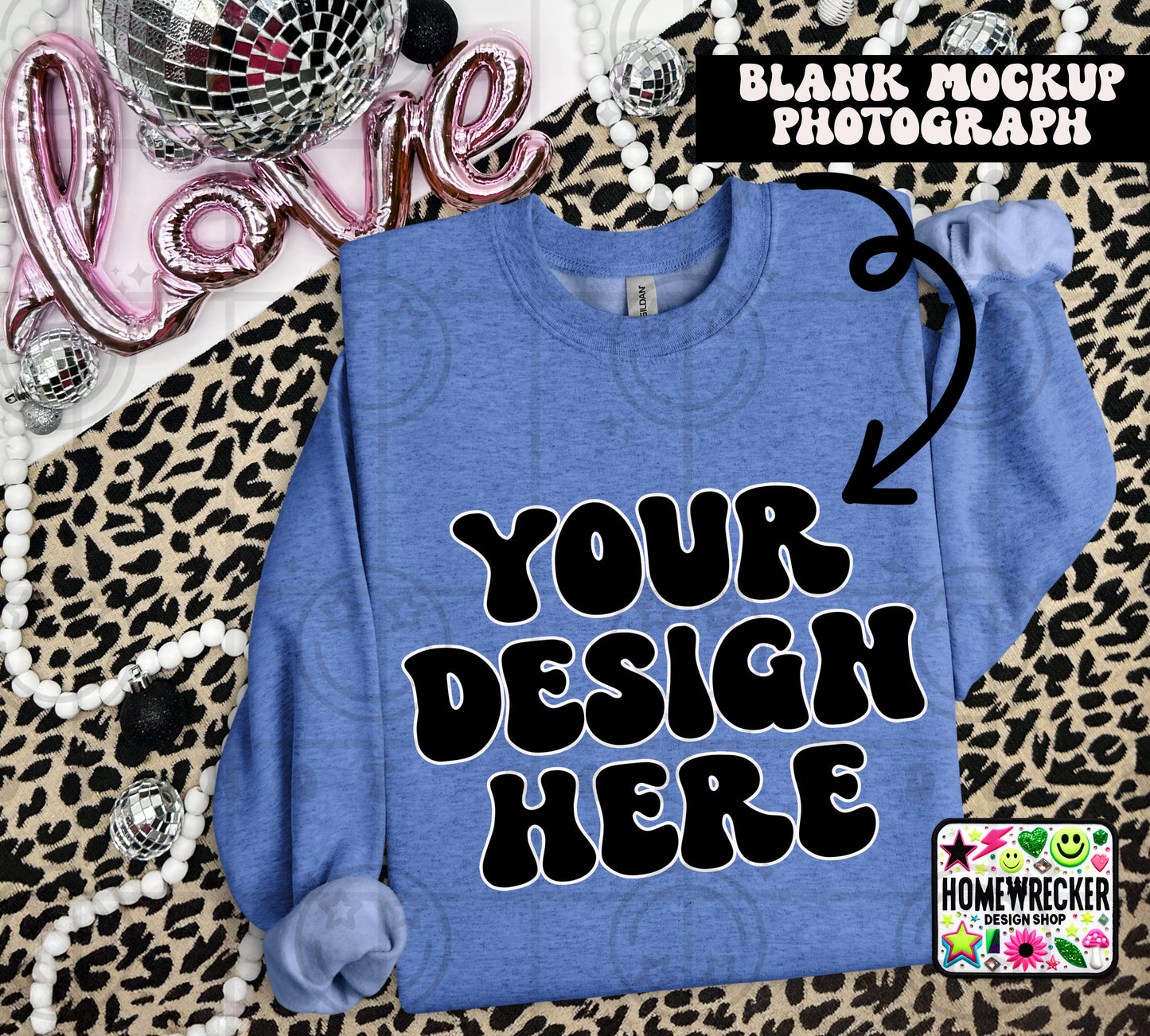 G18000 GILDAN | VALENTINE'S DAY LEOPARD PRINT MOCK UPS | SINGLES