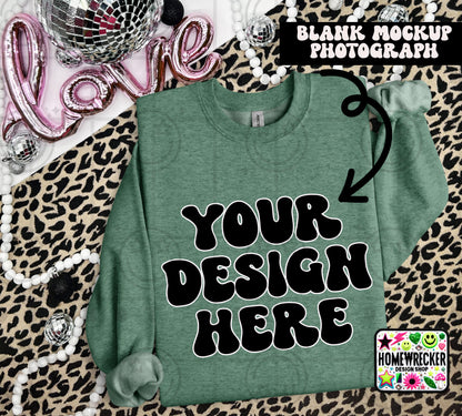 G18000 GILDAN | VALENTINE'S DAY LEOPARD PRINT MOCK UPS | SINGLES