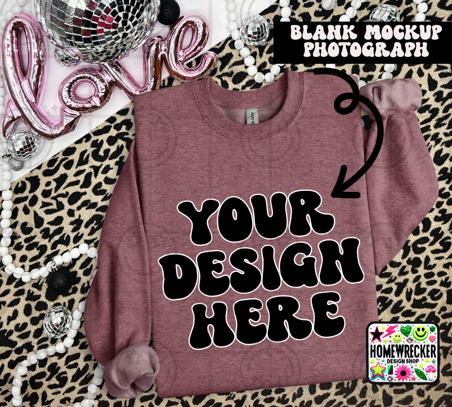 G18000 GILDAN | VALENTINE'S DAY LEOPARD PRINT MOCK UPS | SINGLES