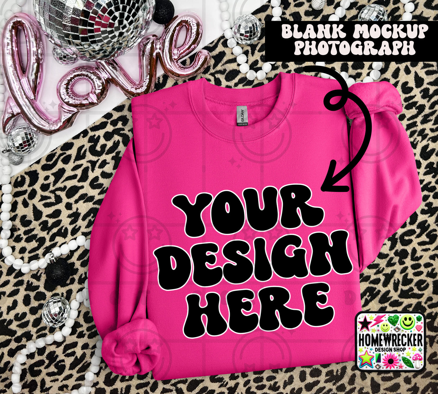 G18000 GILDAN | VALENTINE'S DAY LEOPARD PRINT MOCK UPS | SINGLES