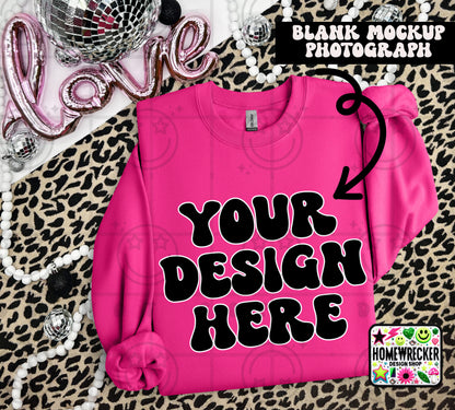 G18000 GILDAN | VALENTINE'S DAY LEOPARD PRINT MOCK UPS | SINGLES