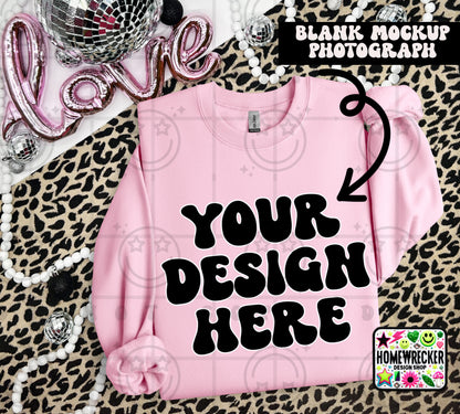 G18000 GILDAN | VALENTINE'S DAY LEOPARD PRINT MOCK UPS | SINGLES