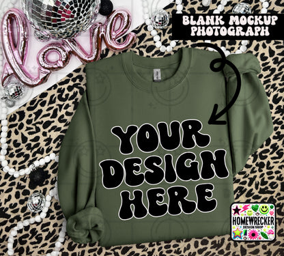 G18000 GILDAN | VALENTINE'S DAY LEOPARD PRINT MOCK UPS | SINGLES