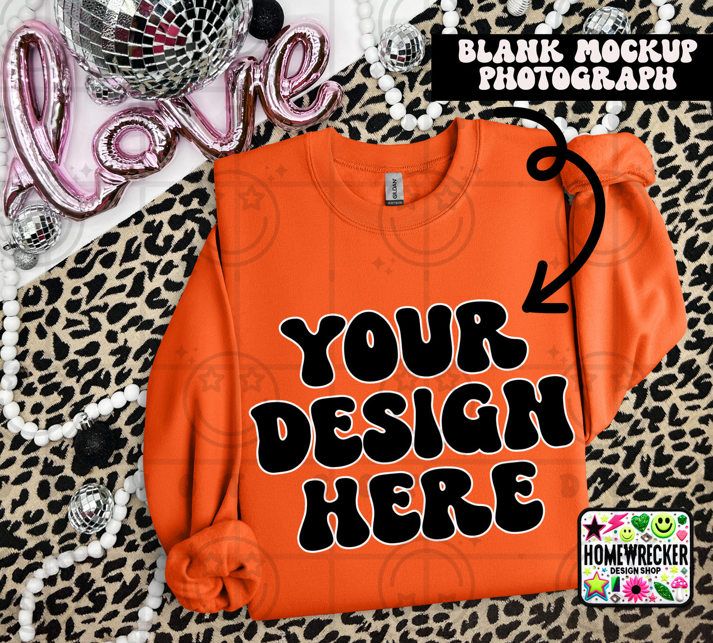 G18000 GILDAN | VALENTINE'S DAY LEOPARD PRINT MOCK UPS | SINGLES