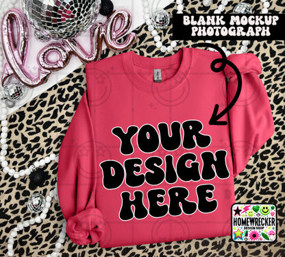 G18000 GILDAN | VALENTINE'S DAY LEOPARD PRINT MOCK UPS | SINGLES