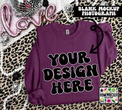 G18000 GILDAN | VALENTINE'S DAY LEOPARD PRINT MOCK UPS | SINGLES