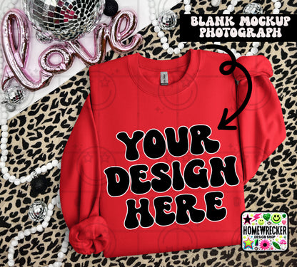 G18000 GILDAN | VALENTINE'S DAY LEOPARD PRINT MOCK UPS | SINGLES