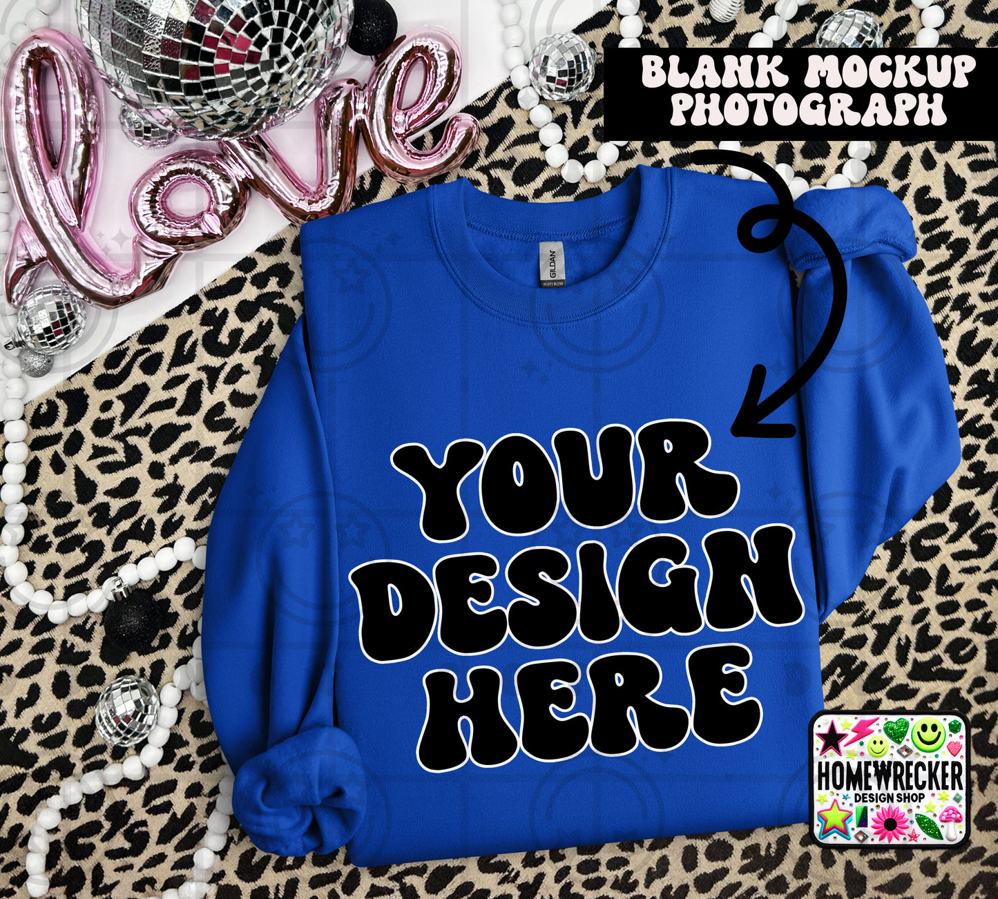 G18000 GILDAN | VALENTINE'S DAY LEOPARD PRINT MOCK UPS | SINGLES