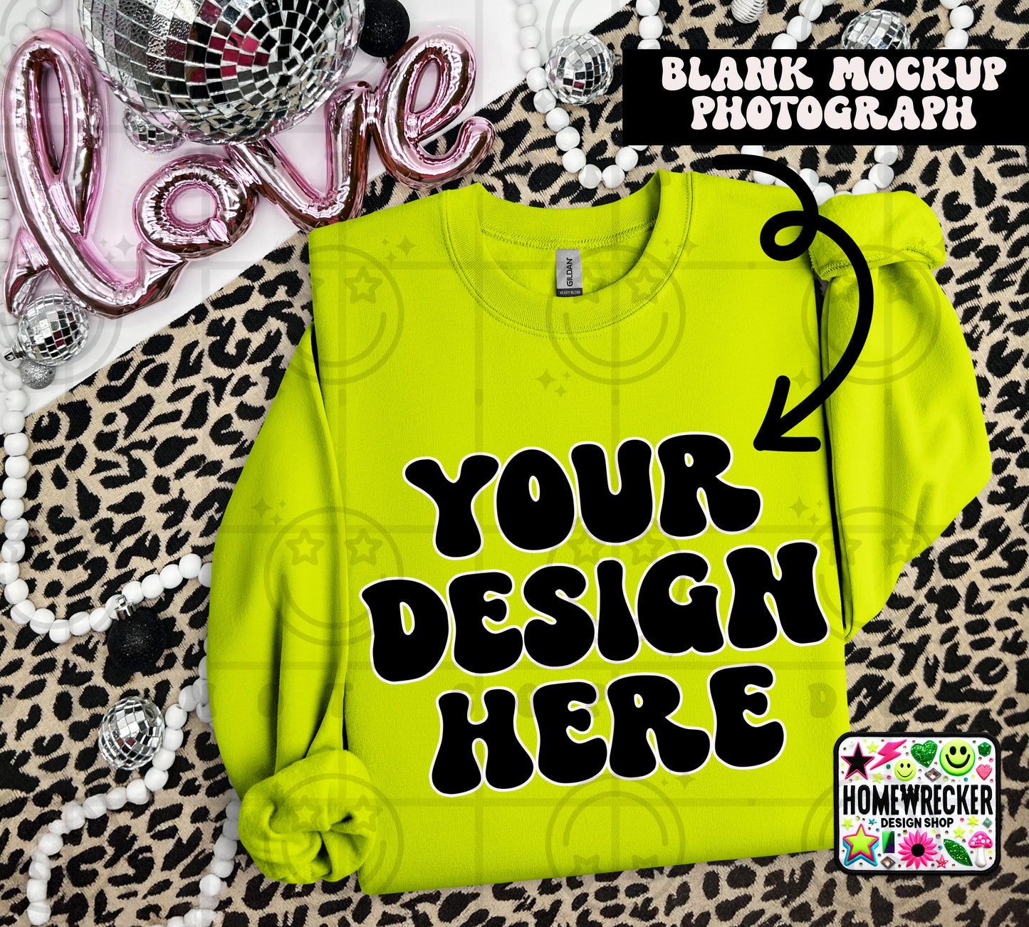 G18000 GILDAN | VALENTINE'S DAY LEOPARD PRINT MOCK UPS | SINGLES