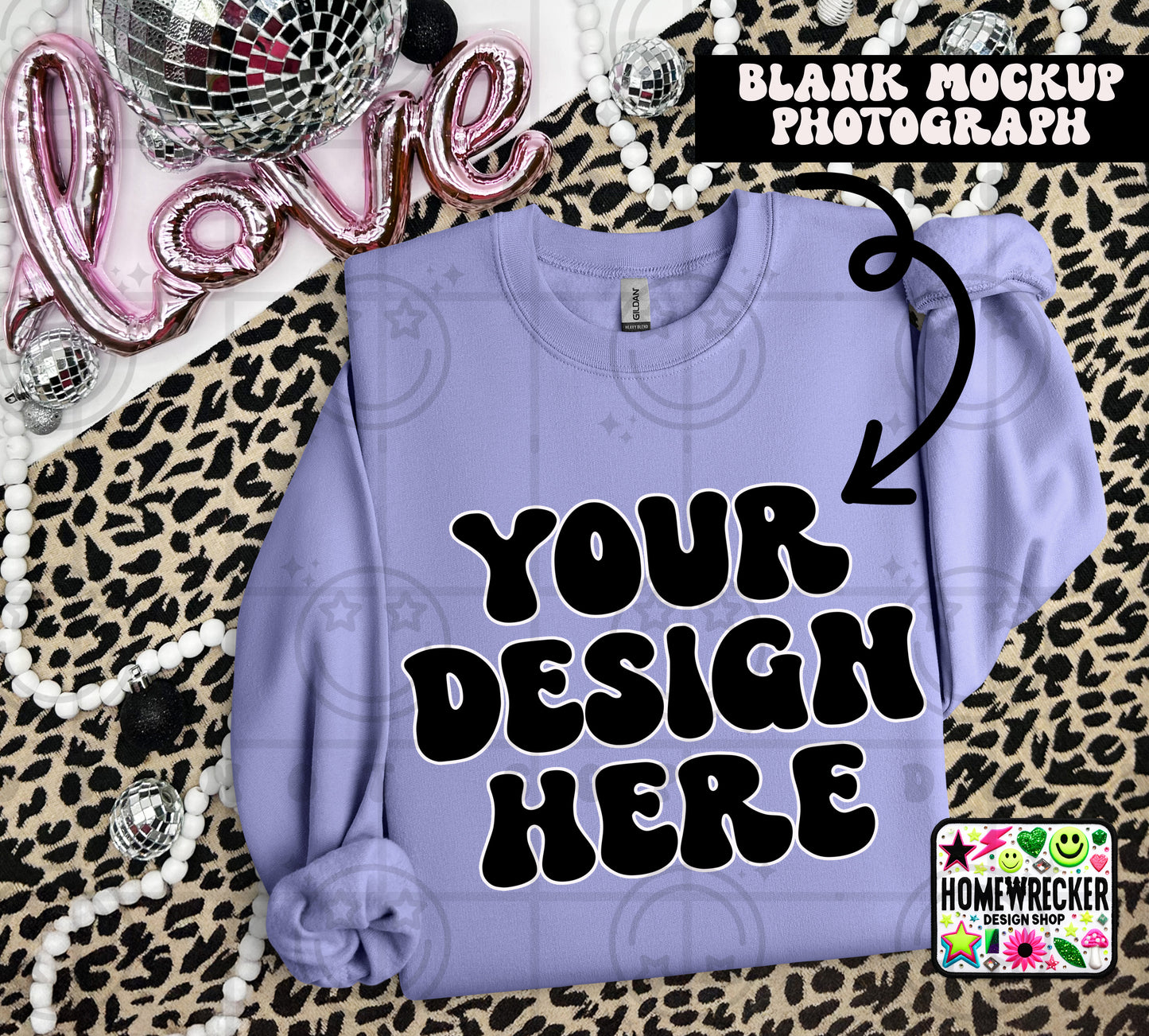 G18000 GILDAN | VALENTINE'S DAY LEOPARD PRINT MOCK UPS | SINGLES