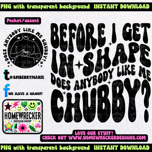 Before I get in Shape | Wavy Snarky PNG