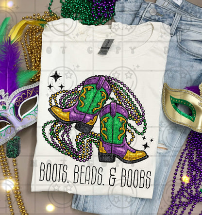 Mardi Gras Distressed PNG Bundle