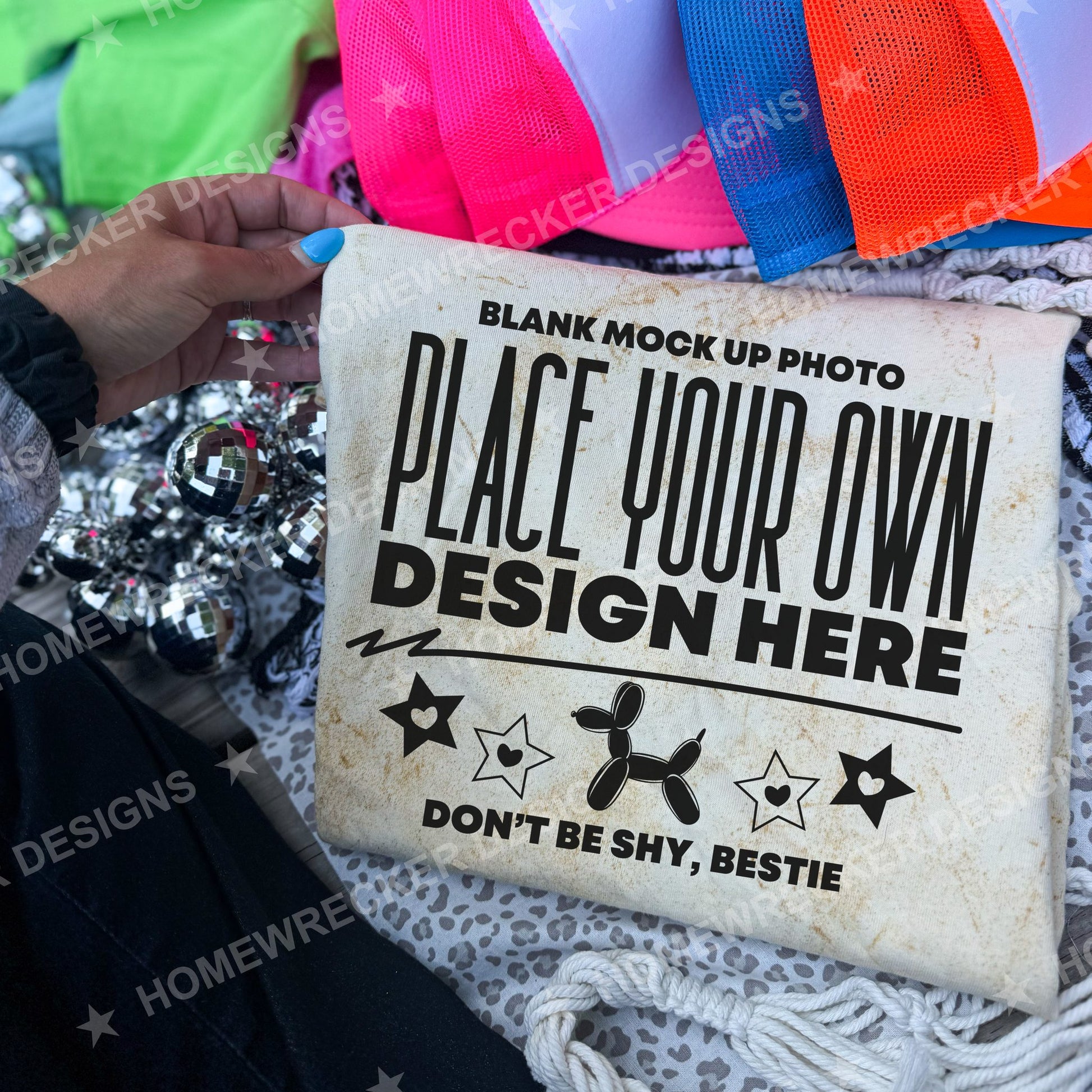 Blank Comfort Colors Colorblast t-shirt in Citrine, flat lay mockup photo from Homewrecker Design Shop