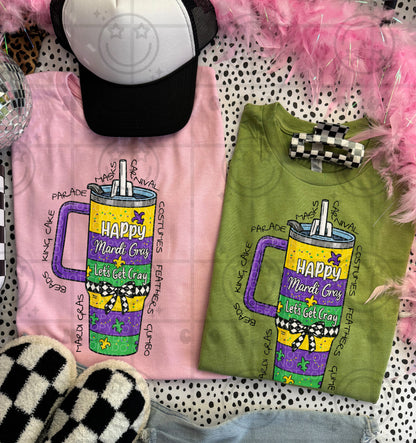 Mardi Gras Distressed PNG Bundle