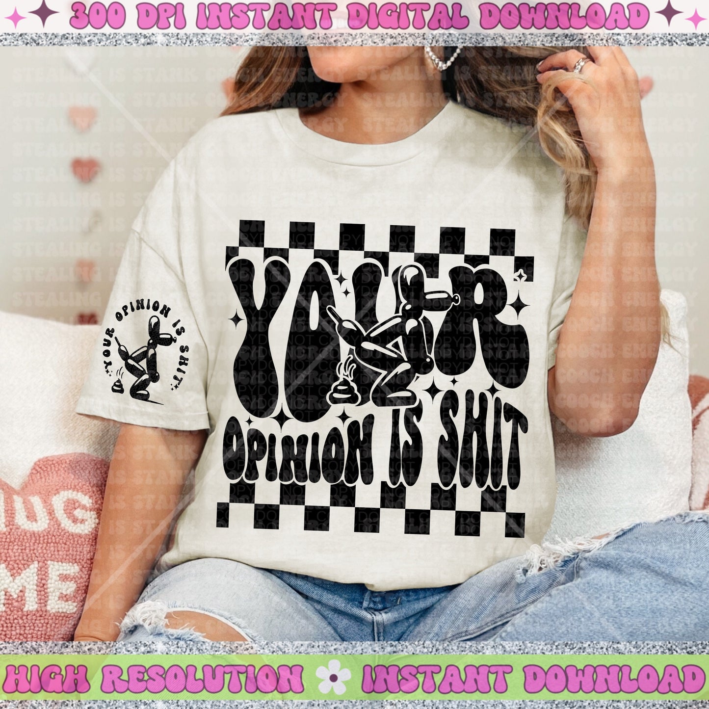 Your Opinion Is Shit balloon Dog PNG Download