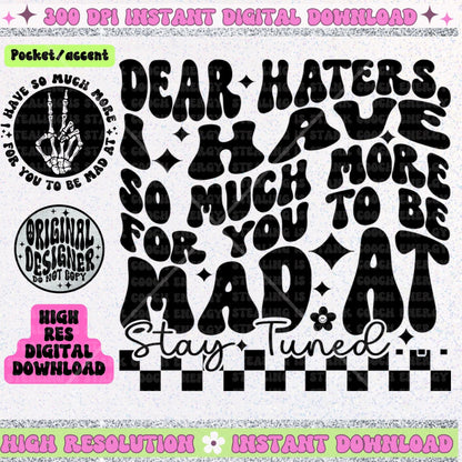 Dear Haters PNG