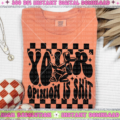 Your Opinion Is Shit balloon Dog PNG Download