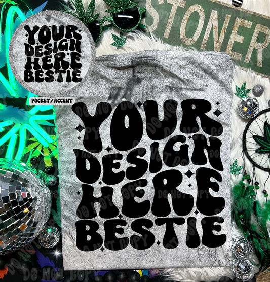 Comfort Colors Colorblast Mockup, CC1745 Smoke, 420 themed, back of shirt with front accent, digital mock up