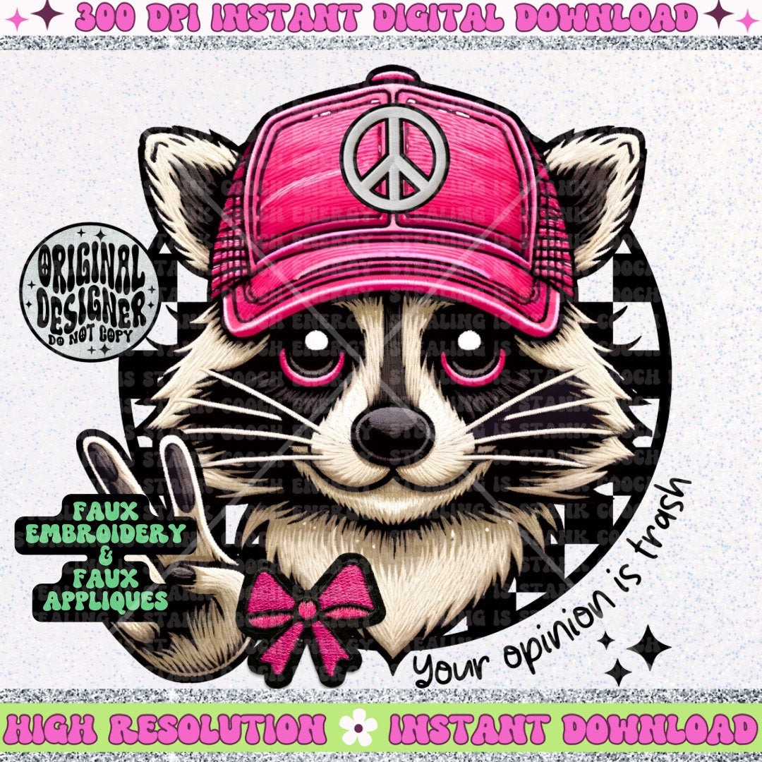 Your Opinion is Trash Raccoon PNG – Homewrecker Design Shop