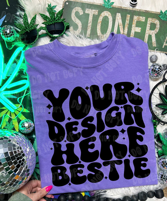 Comfort Colors Tshirt Mockup, CC1717 Violet, 420 themed, front of shirt, digital mock up