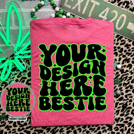 Gildan Heather Heliconia Tshirt Mockup, g64000 Heather Heliconia, 420 themed, back of shirt , digital mock up