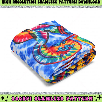 Put it on my husbands tab, tie dye, happy faces, stars, money bags, Seamless file, Seamless design for printing, 300 dpi PNG Download