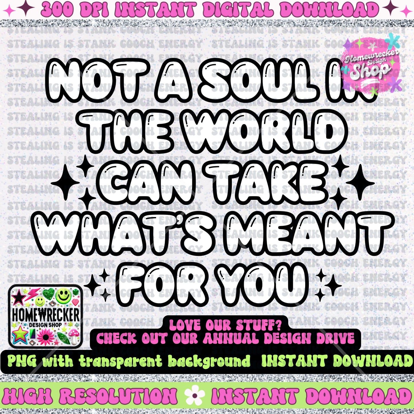 Not a soul in the world can take what’s meant for you PNG, affirmations, universal law, mindset, tshirt design, digital download