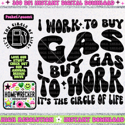 I work to buy gas PNG