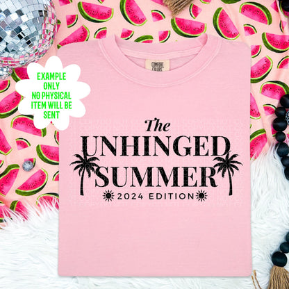 the unhinged summer  PNG