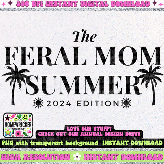 the feral mom summer  PNG