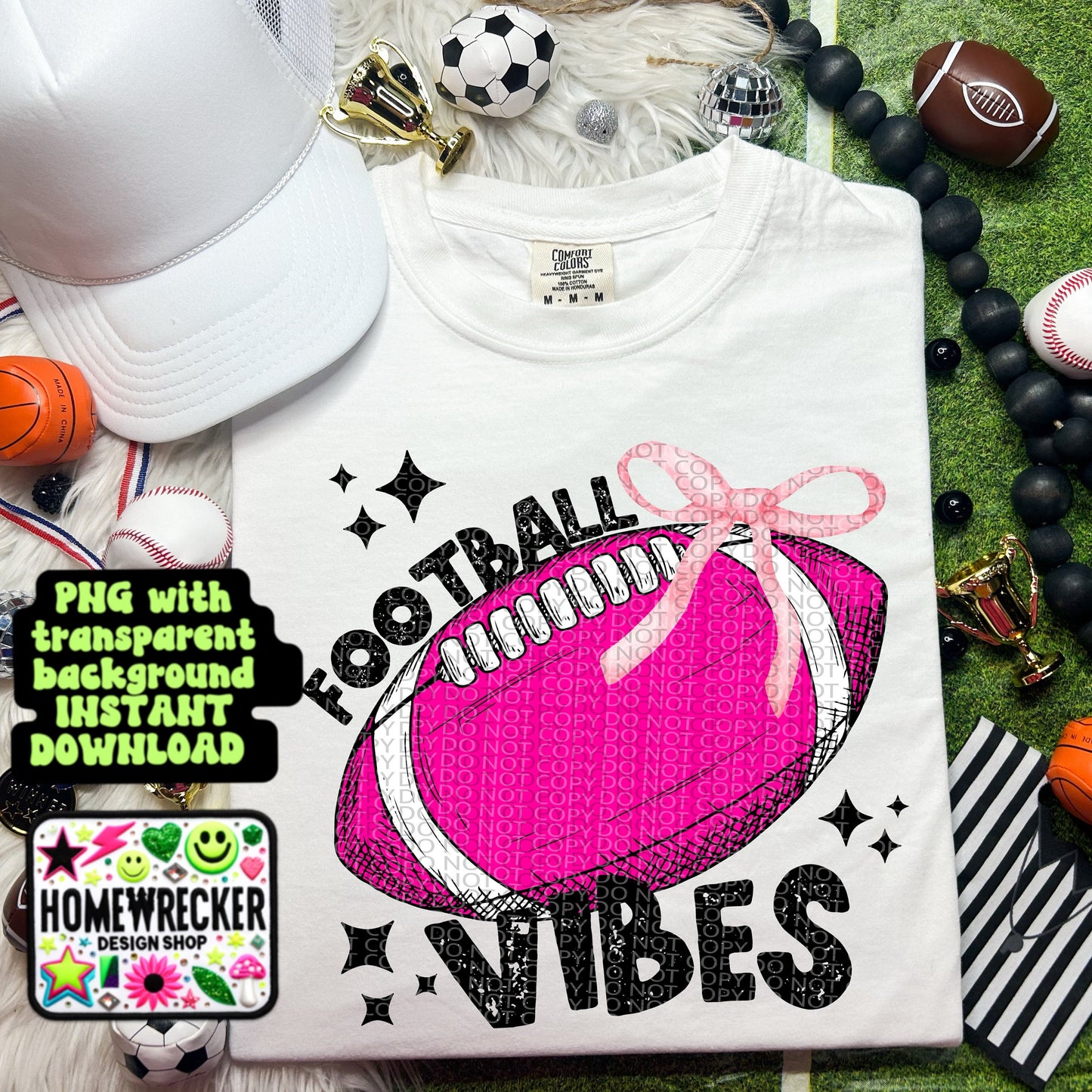 Football coquette bow football pink breast cancer awareness football vibes trendy football digital download PNG for T-shirts and dtf prints