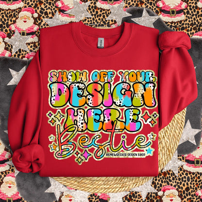 GILDAN Cherry Red Sweatshirt Mockup, G18000 Mockup, flat lay, Retro leopard print Santa Claus, product mock-up, download