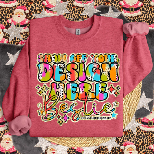 GILDAN Heather Red Sweatshirt Mockup, G18000 Mockup, flat lay, Retro leopard print Santa Claus, product mock-up, download