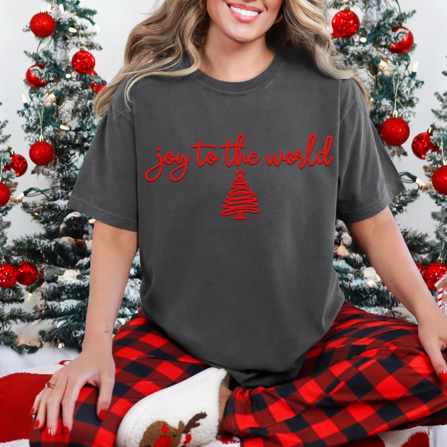 Joy to the world PNG Faux Embroidery digital Design Christmas PNG Holiday T-shirt Design Festive Merry Nativity Scene Digital Download