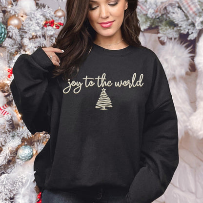 Joy to the world PNG Faux Embroidery digital Design Christmas PNG Holiday T-shirt Design Festive Merry Nativity Scene Digital Download