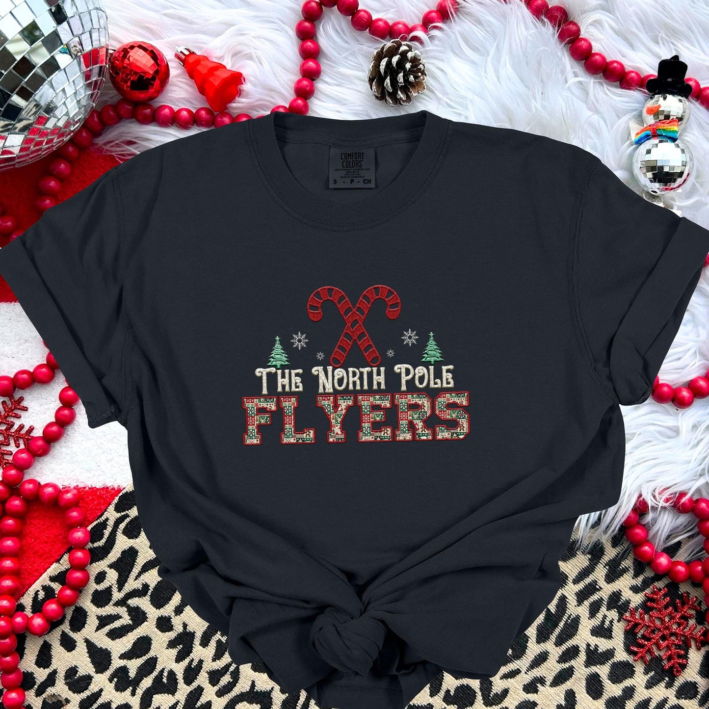 Flyers Christmas themed Mascot PNG Christmas School Spirit, Holiday Mascot, Game day Christmas Festive Faux Embroidery Digital Download