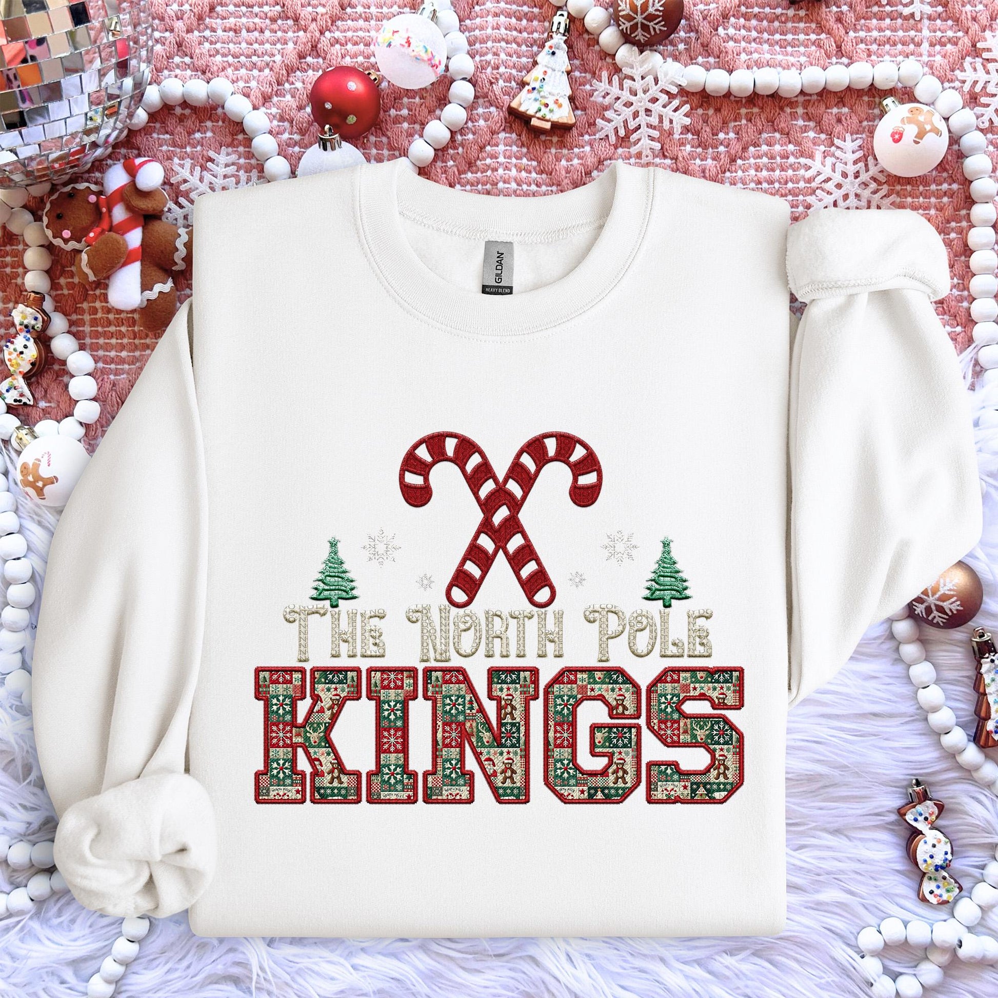 Kings Christmas themed Mascot PNG Christmas School Spirit, Holiday Mascot, Game day Christmas Festive Faux Embroidery Digital Download