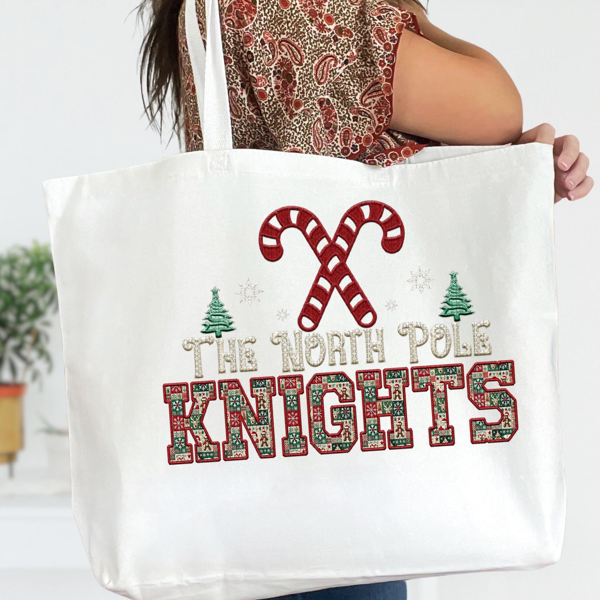 Knights Christmas themed Mascot PNG Christmas School Spirit, Holiday Mascot, Game day Christmas Festive Faux Embroidery Digital Download