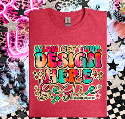 Gildan Softstyle Mockup, Heather Red, G64000 flat lay, Neon Disco Balloon Dog Neon Light, Checkered print Trendy Mock up