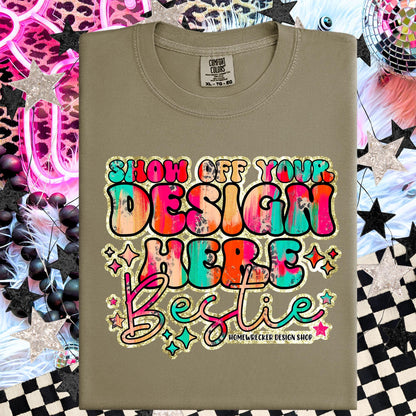 Comfort colors Mockup, Khaki , CC1717 flat lay, Neon Disco Balloon Dog Neon Light, Checkered print Trendy Mock up