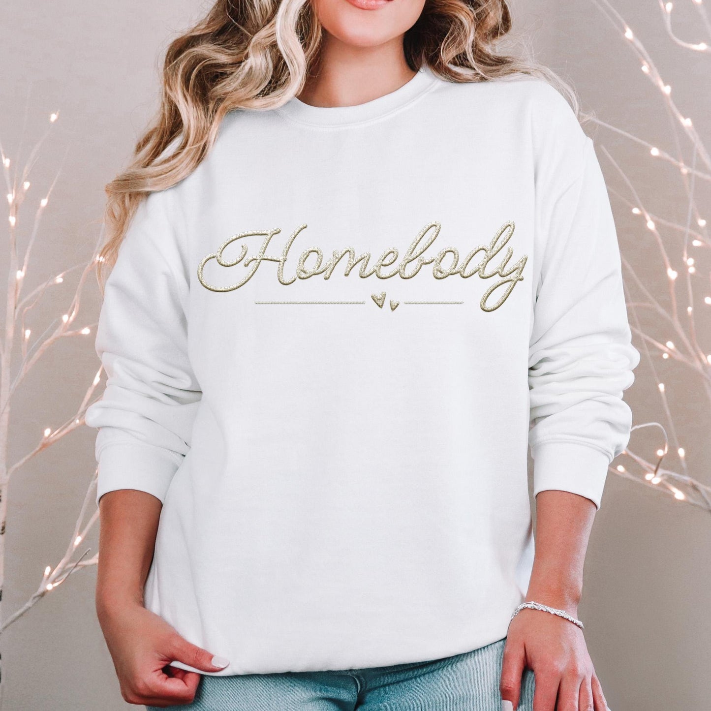 Homebody Faux Embroidery Ivory color PNG