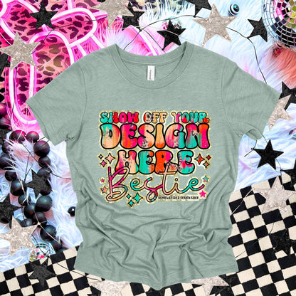 Bella & Canvas Tshirt Mock up | BC3001 Mock up | Heather Dusty Blue