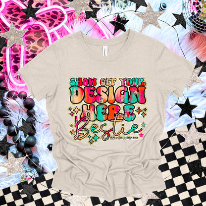 Bella & Canvas Tshirt Mock up | BC3001 Mock up | Heather Dust