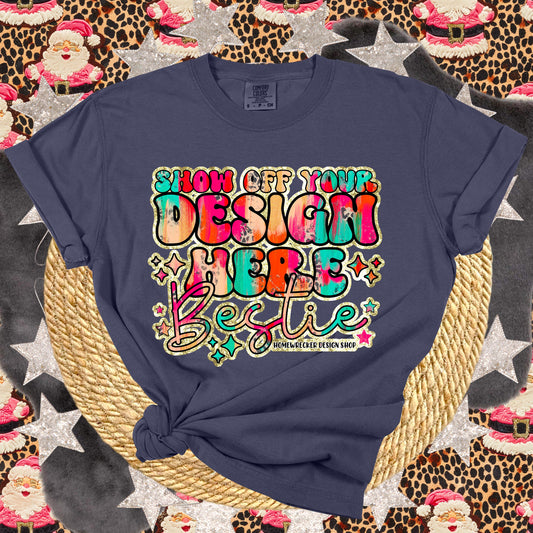 Comfort Colors Mockup, Christmas T-shirt Mock-up, Navy, flat lay, Retro leopard print Santa Claus, product mock-up, download