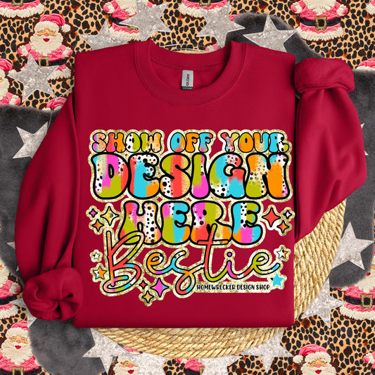 GILDAN Cardinal Sweatshirt Mockup, G18000 Mockup, flat lay, Retro leopard print Santa Claus, product mock-up, download