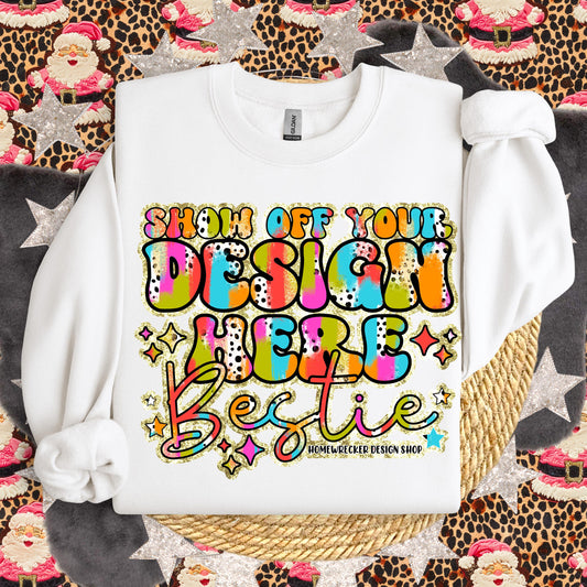 Christmas Mock up GILDAN White Sweatshirt Mockup, G18000 Mockup, flat lay, Retro leopard print Santa Claus, product mock-up, download