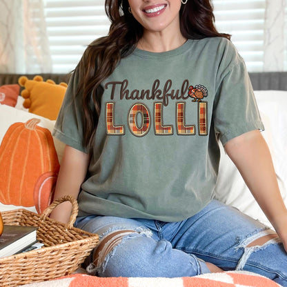 Thankful Lolli, Fall,faux embroidery, digital design, png, holiday season, PNG DOWNLOAD