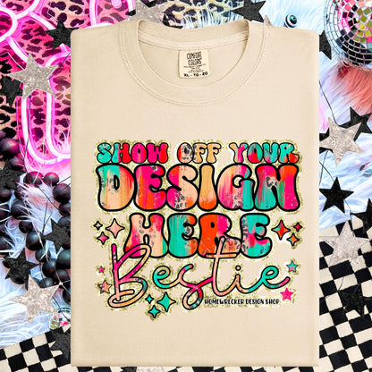 Comfort colors Mockup, Ivory , CC1717 flat lay, Neon Disco Balloon Dog Neon Light, Checkered print Trendy Mock up