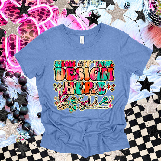 Bella & Canvas Tshirt Mock up | BC3001 Mock up | Heather Columbia Blue